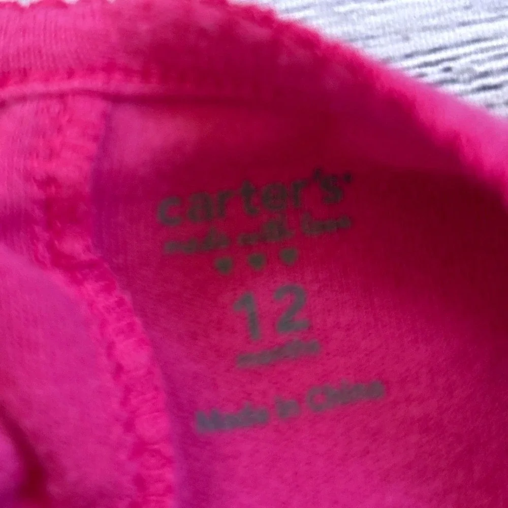 Carters Baby Girl My First Birthday Long Sleeve Bodysuit‎ Pink 12 Months Cupcake